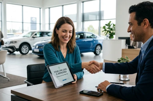 Friendly auto loan advisor ready to assist